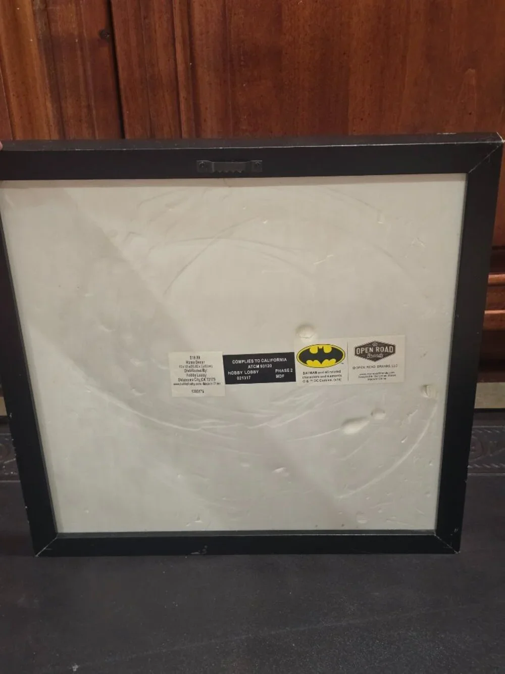 Batman Dark Theme Face Hobby Lobby Open Road Brands Picture and Frame Home Decor